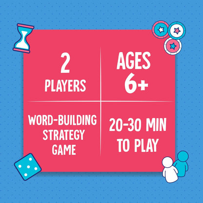 Word Build, Master The Art of Building Words, Strategy Game, Board Game for Kids (PACK OF 8)