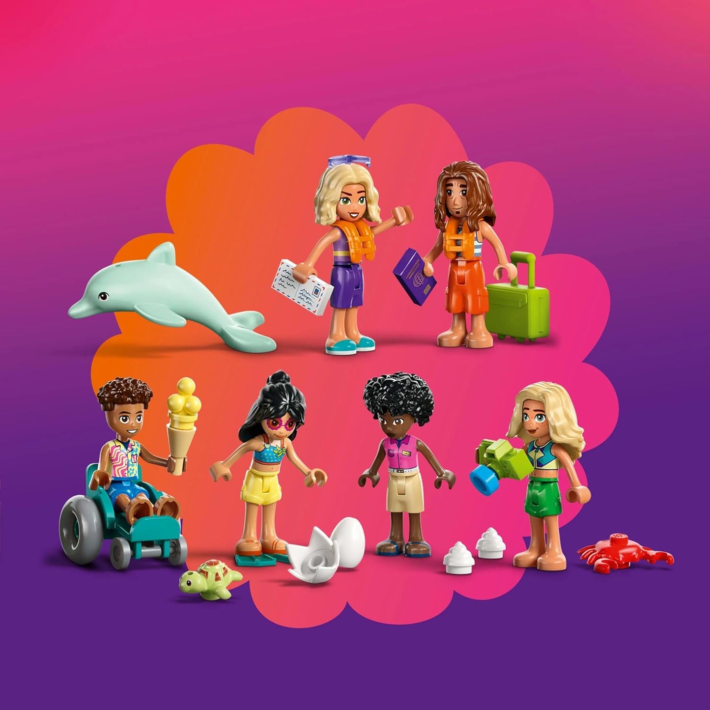 LEGO Friends Family Vacation Beach Resort Building Set 42673