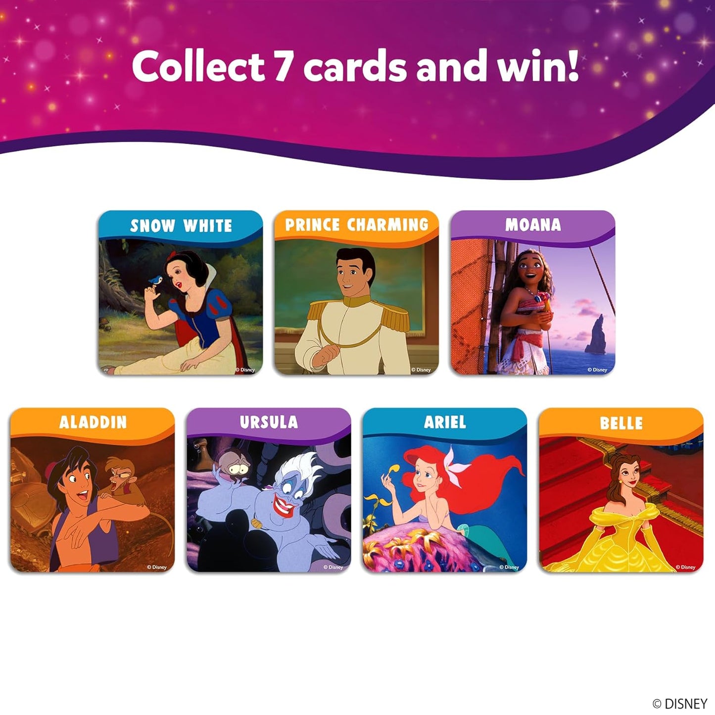Skillmatics Guess in 10 Junior Disney Princess for Kids, Girls, Boys Who Love Card Games, Board Games, Cinderella, Ariel, Jasmine, Gifts for Ages 3, 4, 5, 6, Travel Friendly(PACK OF 5)