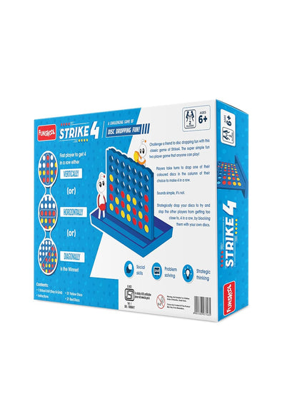 Strike 4, Classic Disc Dropping Game, Strategy Game, Board Game for Kids (PACK OF 8)
