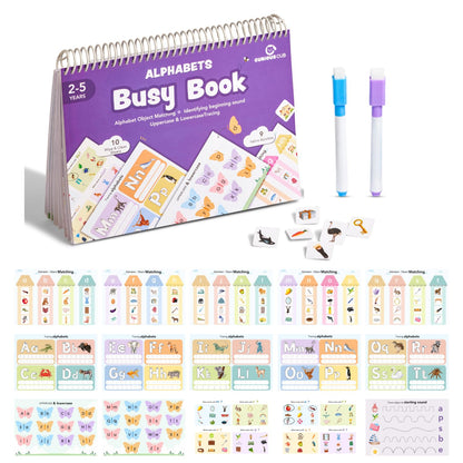 Curious Cub Montessori Busy Book | Toddler Busy Binder for 2-5 Years |Alphabet Books For Kids 2 Yrs|ABCD Book, Baby Quiet Book | 2 Yrs Kid Activity ... |Busy Binder for Toddlers (Math Busy Book)