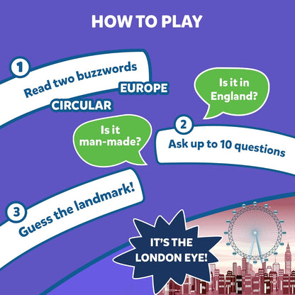 Skillmatics Card Game - Guess in 10 Legendary Landmarks, Gifts for 8 Year Olds and Up, Quick Game of Smart Questions, Fun Family Game(PACK OF 5)