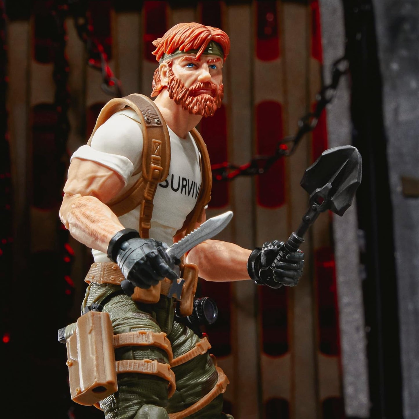 G.I. Joe Classified Series Stuart Outback Selkirk Action Figure 63 Collectible Premium Toy with Accessories 6-Inch-Scale Custom Package Art