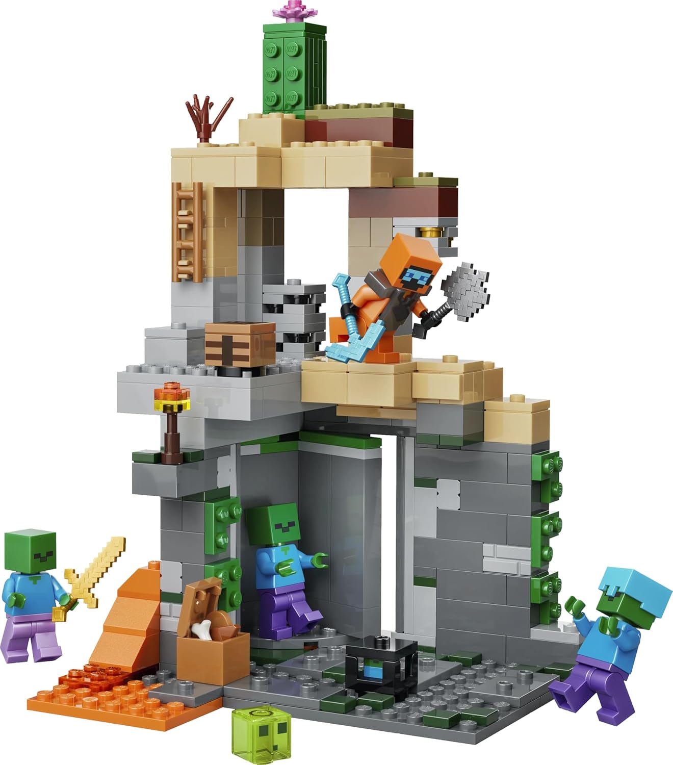 LEGO Minecraft Zombie Dungeon - Pretend Play Building Toy  21587