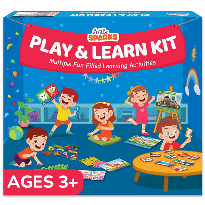 Smartivity 5-in-1 Montessori Based Learning Kit for 3,4,5 Years Old Boys & Girls I Brain Boosting Preschool Learning Activities I Puzzles, Sticker Art I Rakhi/Birthday Gift for Kids for 3-6(PACK OF 6)