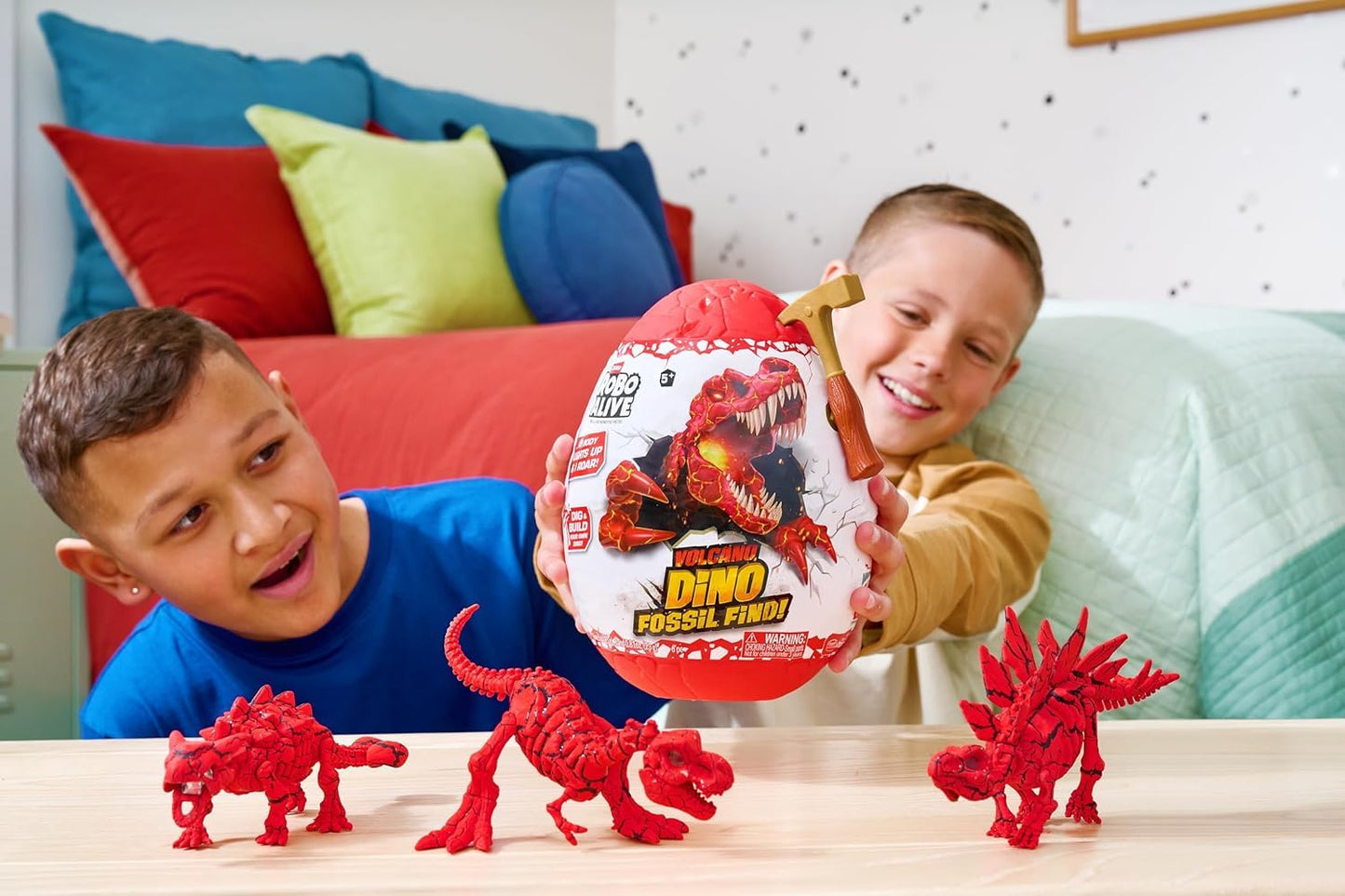 Toys Uncle Kids Surprise Toy (Robo Alive Volcano Dino Fossil Find), Multicolor