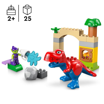 LEGO DUPLO Marvel 10463 Dinosaur Spidey-Rex vs. Green Goblin Super Hero Playset, 25 Pieces, 2+