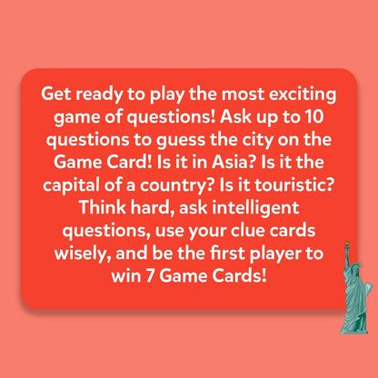 Skillmatics Card Game - Guess in 10 Cities Around the World, Gifts for 8 Year Olds and Up, Quick Game of Smart Questions, Fun Family Game(PACK OF 5)