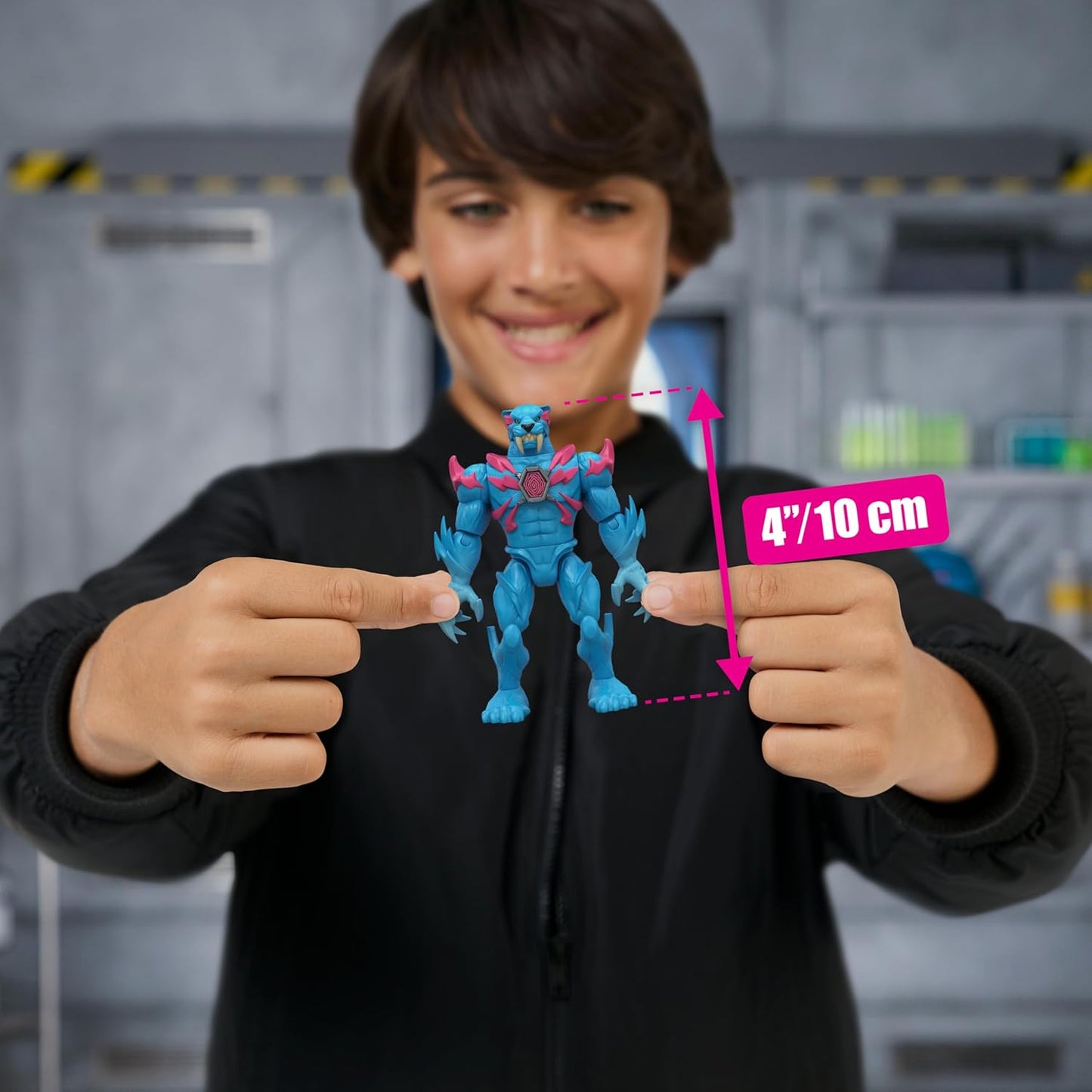 MRBEAST LAB Hybrids Single Pack, Mix & Match Millions of Combinations to Create The Ultimate Beast and Reveal Individual Beast Parts to Create 1 of 10 4" Hybrid Figures, 30+ to Collect