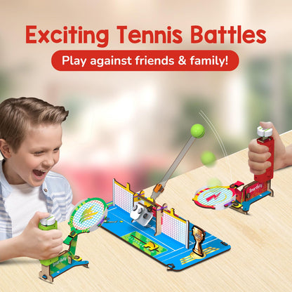 Smartivity Tabletop Tennis Game Kit for Kids 6 to 12, 2-Player STEM Toy with Mechanical Rackets & Scoreboard, Birthday Gift for Boys & Girls Age 6,7,8,9,10,11,12,13,14 Years, Table Tennis(PACK OF 6)