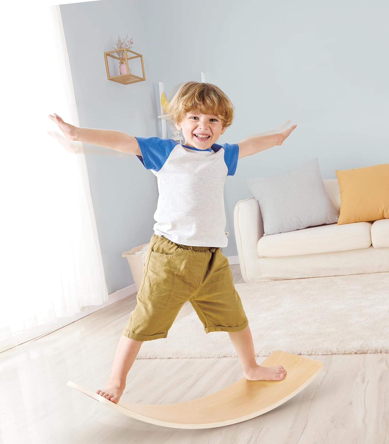 Hape 2 in 1 Rocking Horse, Rocking Horse and Balance Board, Ages 12 Months and Up