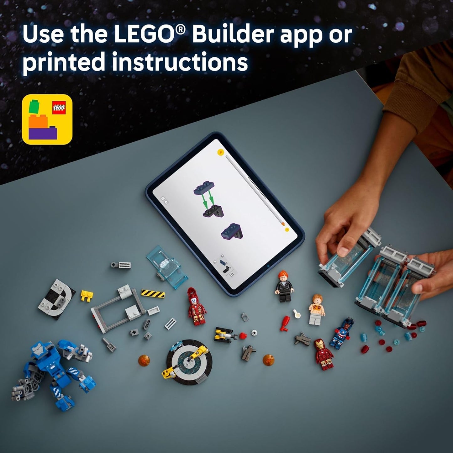 LEGO Marvel Iron Man’s Laboratory: Hall of Armor Building