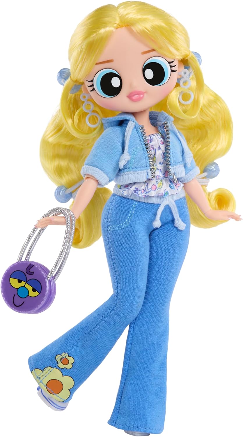 L.O.L. Surprise! OMG The Powerpuff Girls Doll - Bubbles - Includes 1 Model Doll, with 1 Outfit and Accessories, Collect all 3