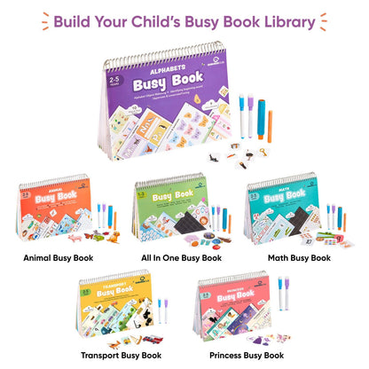 Curious Cub Montessori Busy Book | Toddler Busy Binder for 2-5 Years |Alphabet Books For Kids 2 Yrs|ABCD Book, Baby Quiet Book | 2 Yrs Kid Activity ... |Busy Binder for Toddlers (Math Busy Book)