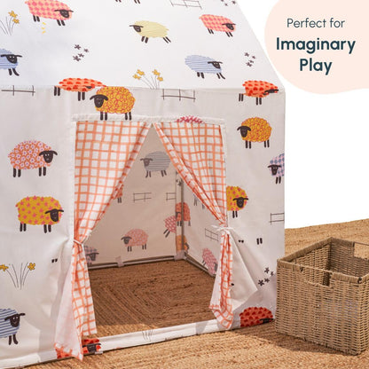 Curious Cub Kids Tent House |Tent for Kids 2 to 5 Years|Play House for Children with Curtains & Easy Setup| Ideal for Screen Free Play Time,Pretend Play,Reading & Sleep Zone| Gift for Children