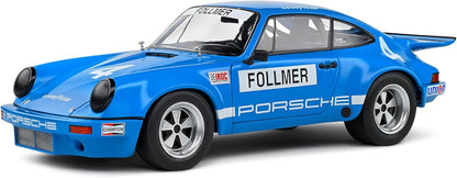 Solido 1:18 Porsche 911 IROC Blue 4 Follmer IROC Riverside 1974