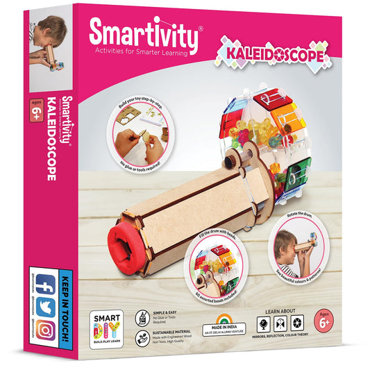 Smartivity Kaleidoscope Toys for Kids Age 6-12 Years Old | See Beautiful Colorful PatternsI Birthday Gift for Girls & Boys I DIY STEM Educational...(PACK OF 6)