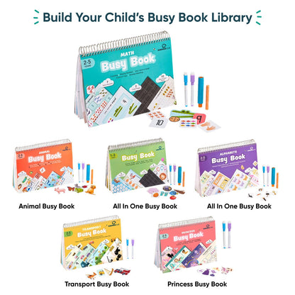 Curious Cub Montessori Busy Book | Toddler Busy Binder for 2-5 Yrs | Activity Binder, Toddler Math Book |Educational Toys For 2 Year Old | Kids Learning Books