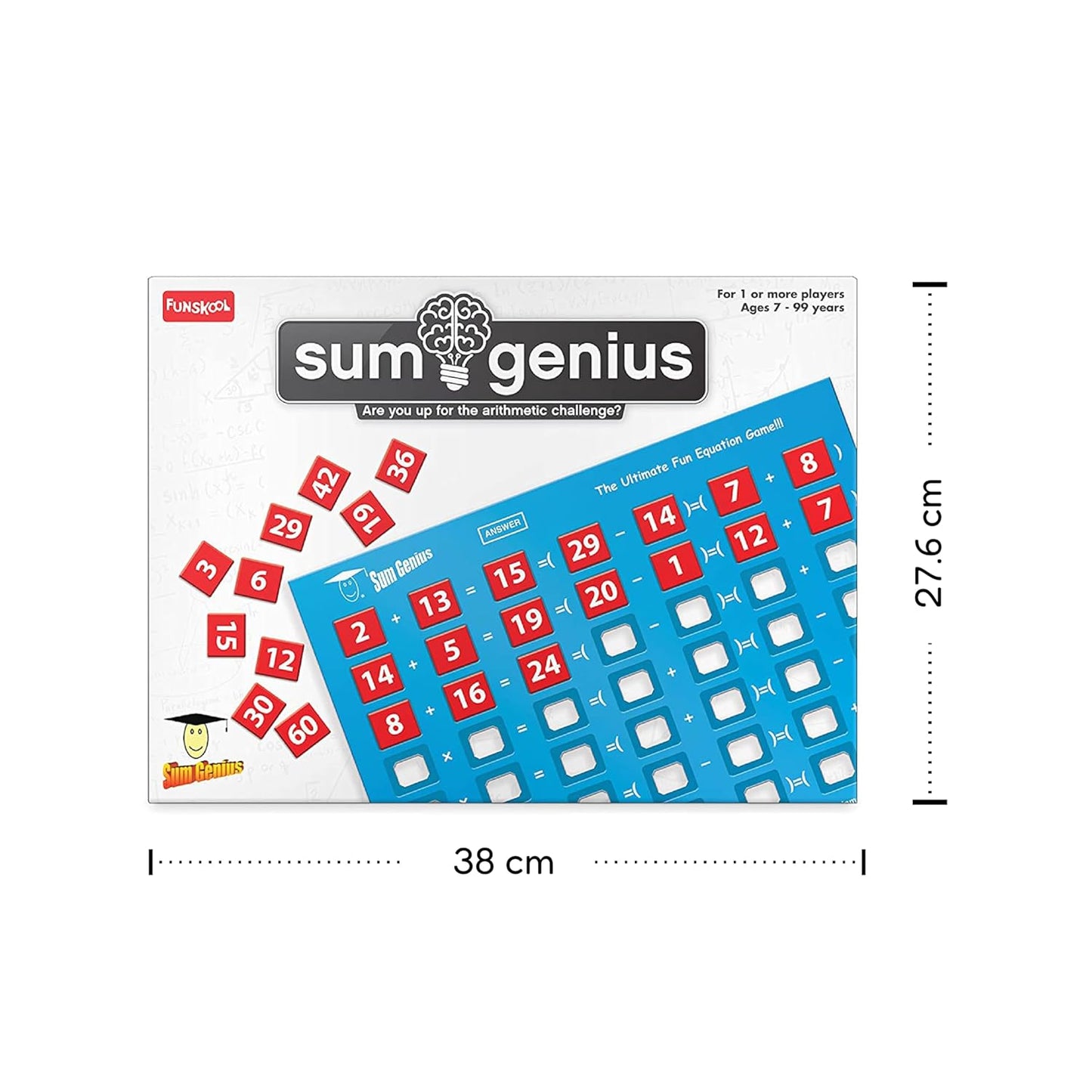 Sum Genius, Strategy Game, Board Game for Kids (PACK OF 6)