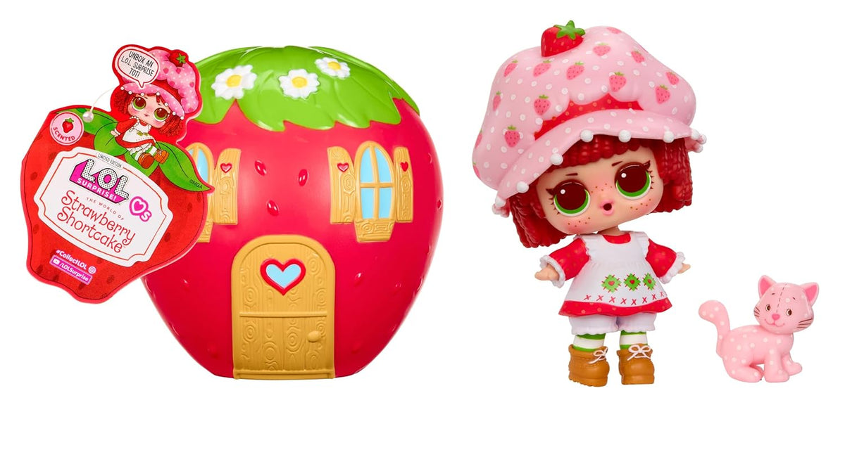 L.O.L. Surprise! Loves Strawberry Shortcake Tots – Scented Surprise Doll with Pet and Transforming Strawberry House