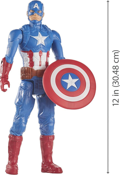 Marvel Avengers Captain America Action Figure – Titan Hero Series Superhero Toy