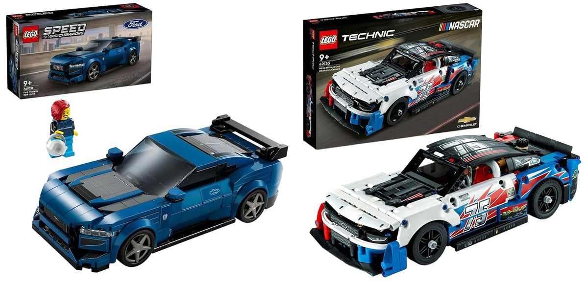 LEGO Technic 42153 NASCAR Next Gen Chevrolet Camaro ZL1 Race Car Building Set, 672 Pieces, 9+