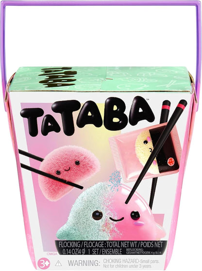 Tataba Squishy Collectable Toys - Blind Packaging with Flocking Powder for Crafts, Includes Take-Away Container Style Packaging and Accessories, 18 Collectable Items, for Ages 3+