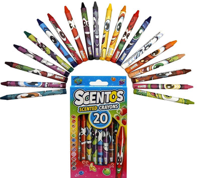 Scentos Vibrant scented crayons 20s By Fratelli (PACK OF 12)
