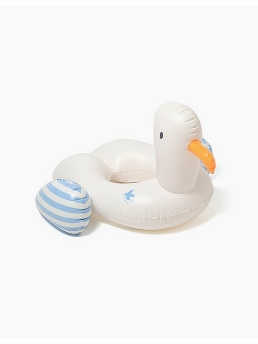 Kids Tube Pool Ring Sid the Seagull Blue Stripe