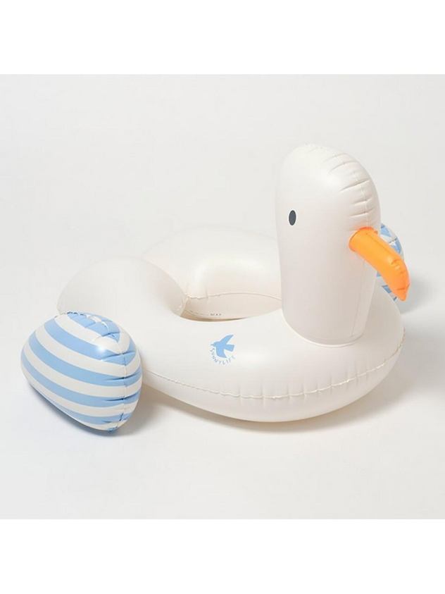 Kids Tube Pool Ring Sid the Seagull Blue Stripe