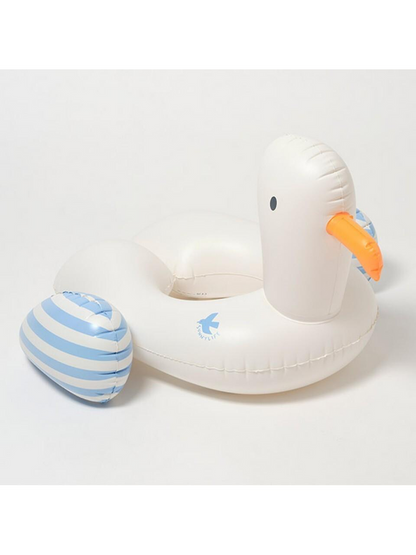 Kids Tube Pool Ring Sid the Seagull Blue Stripe