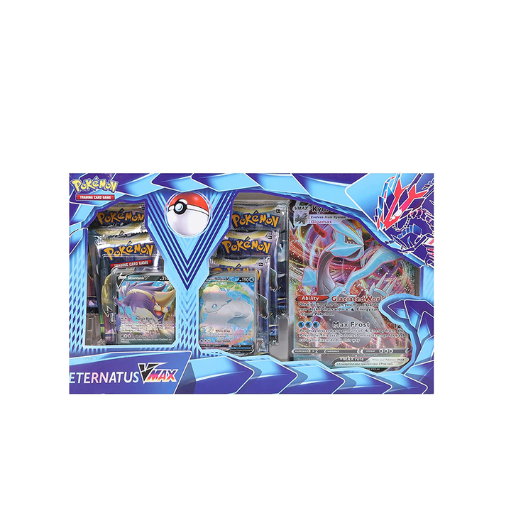 PokeMon Assorted Cards (ETERNATUS VMAX 6 Jumbo Cards + 50 Cards + 2 Rare Cards + Pokemon Cards PLAYMAT)