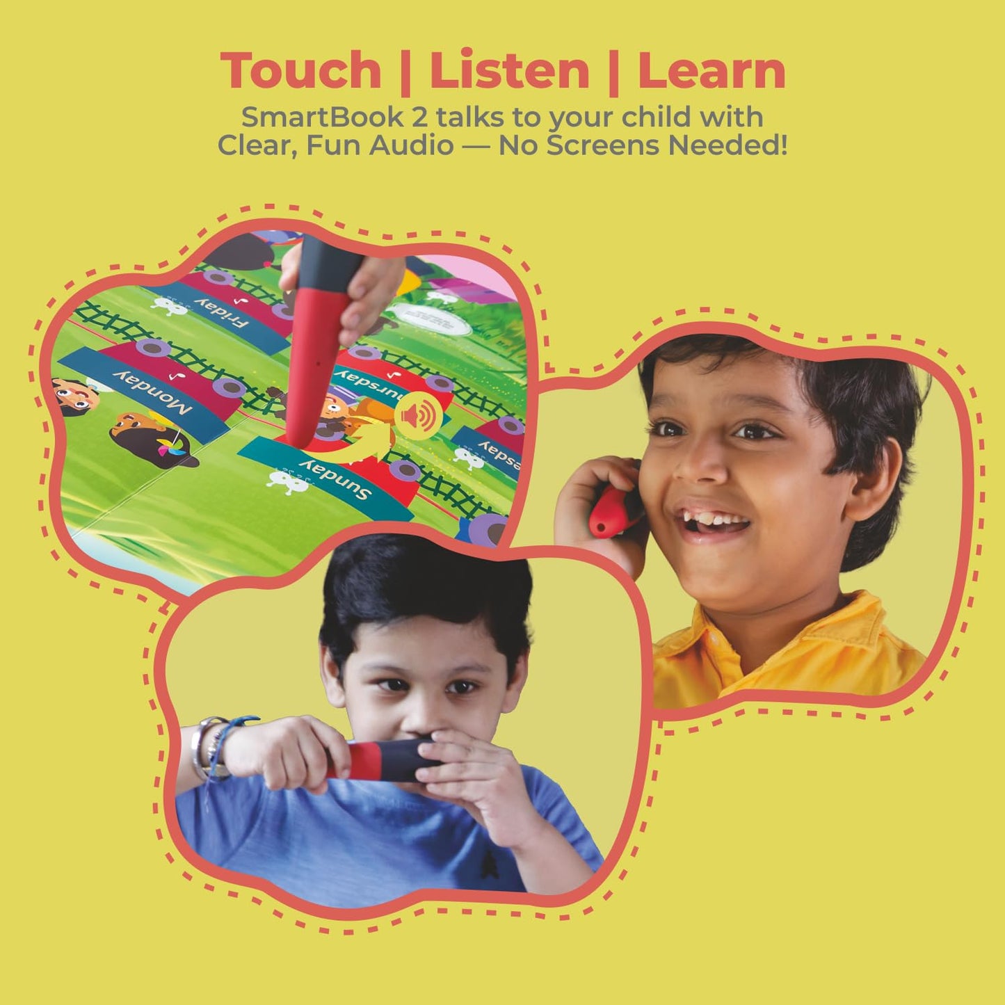 goDiscover Educational Smart Book 2 for Kids with Talking Pen | Early Learning Interactive Book Set Builds Vocabulary, Curiosity, & Confidence | Screen Free Learning Toy for 3–5 Year Old Children