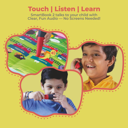goDiscover Educational Smart Book 2 for Kids with Talking Pen | Early Learning Interactive Book Set Builds Vocabulary, Curiosity, & Confidence | Screen Free Learning Toy for 3–5 Year Old Children