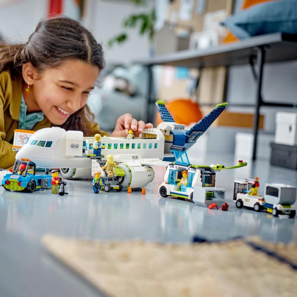 LEGO City Passenger Airplane 60367 Building Toy Set (930 Pieces)