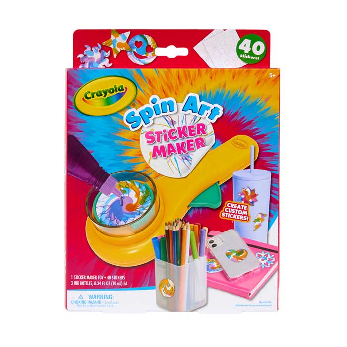 Spin Art Sticker Maker