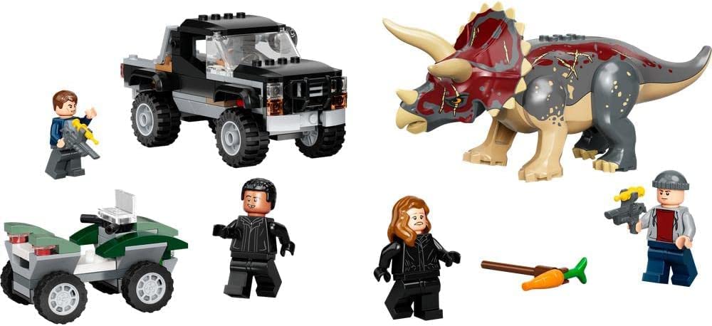 Lego 76950! Jurassik World Triceratop's Pick-Up Truck Ambush for The Kids Age 7+ (210 Pieces)