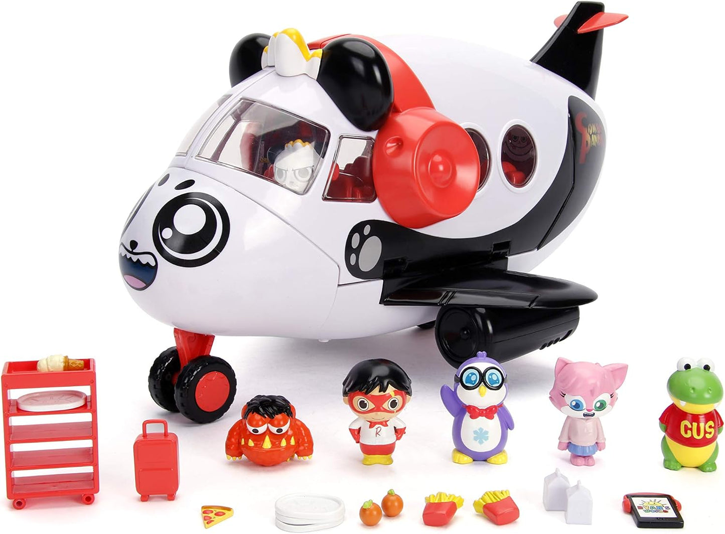 Ryan's World Combo Panda's Airlines Playset – Aeroplane with 6 Figures & 20+ Pieces