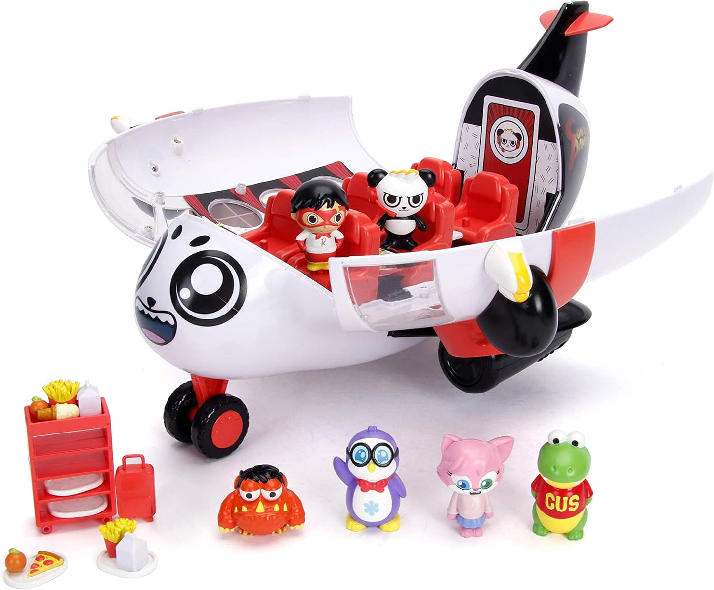 Ryan's World Combo Panda's Airlines Playset – Aeroplane with 6 Figures & 20+ Pieces