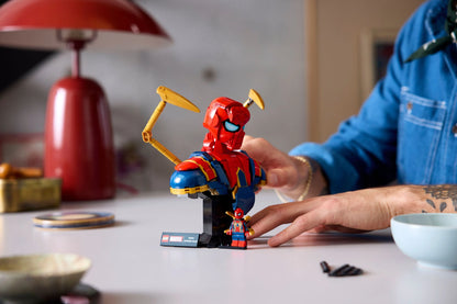 Marvel Iron Spider-Man Bust Collectible Adult 76326 Building Kit