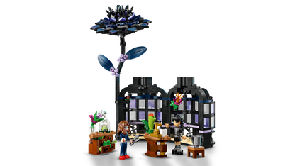 Wednesday Black Dahlia Flower Halloween Gift, Faux Plant Room Decor 76784 Building Kit
