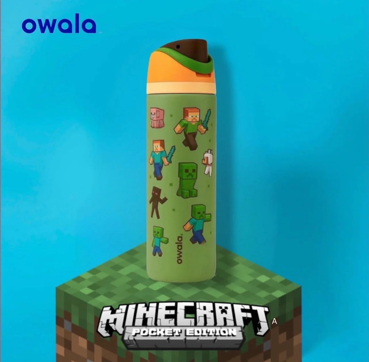 Owala FreeSip 24 oz 710 ml Stylish Kids Water Bottle with Insulated Leakproof Build