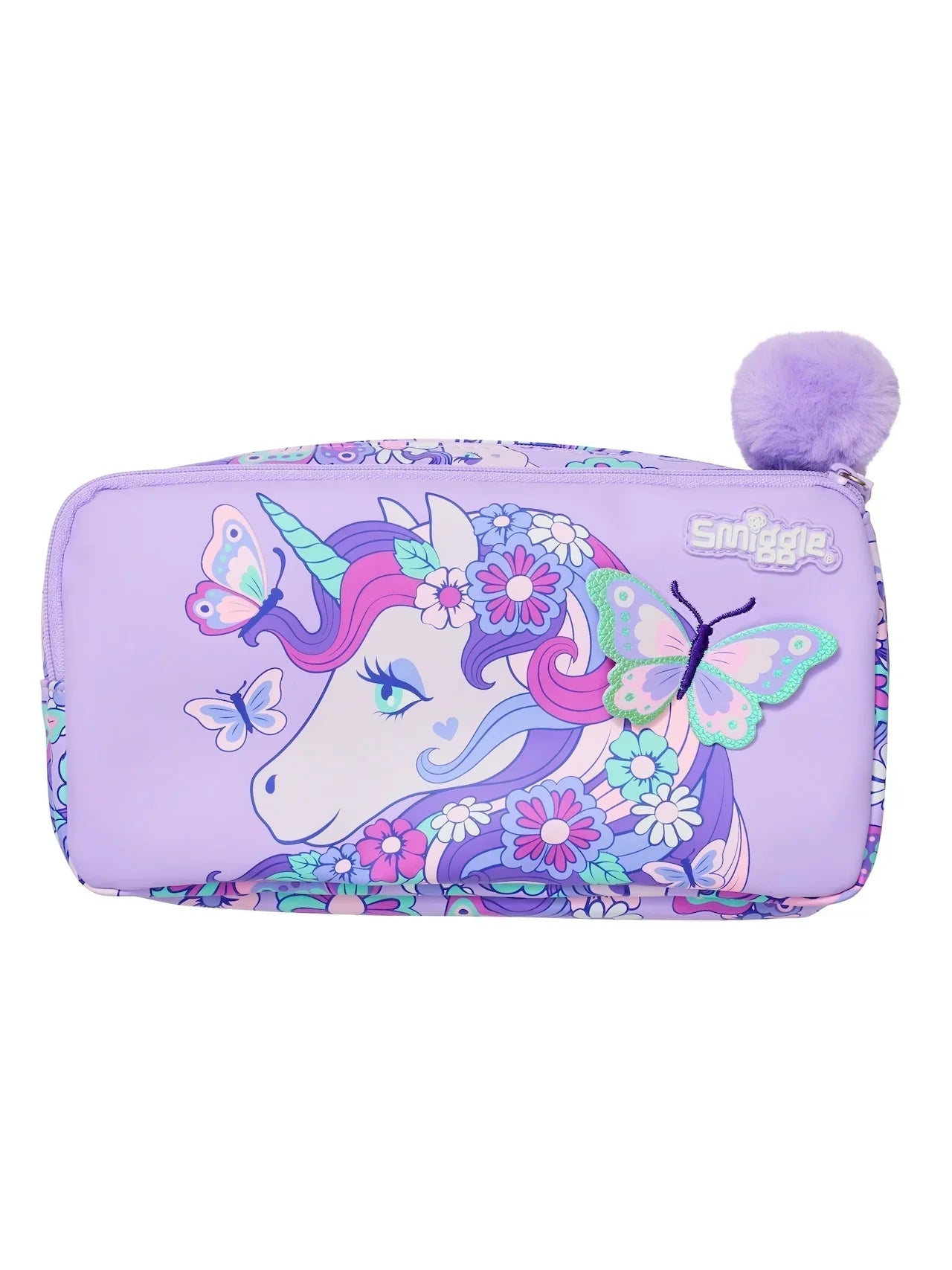 Smiggle Kids Pencil Pouch - PINK UNICORN