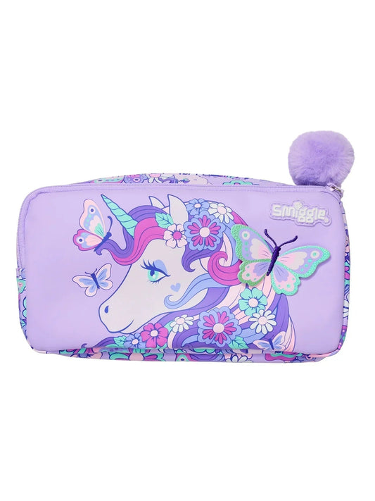 Smiggle Kids Pencil Pouch - PINK UNICORN