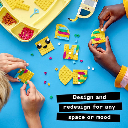 LEGO DOTS Cute Banana – Pen Holder 41948 DIY Craft Kit; Customizable Room Decor Piece That Kids can Decorate with Bright, Colorful Tiles; Tasty Fruit-Themed Playset for Fans Aged 6+ (438 Pieces)