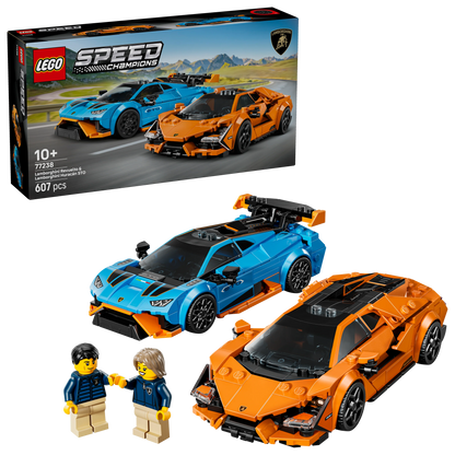 Speed Champions Lamborghini Revuelto & Huracán STO 77238 Building Kit