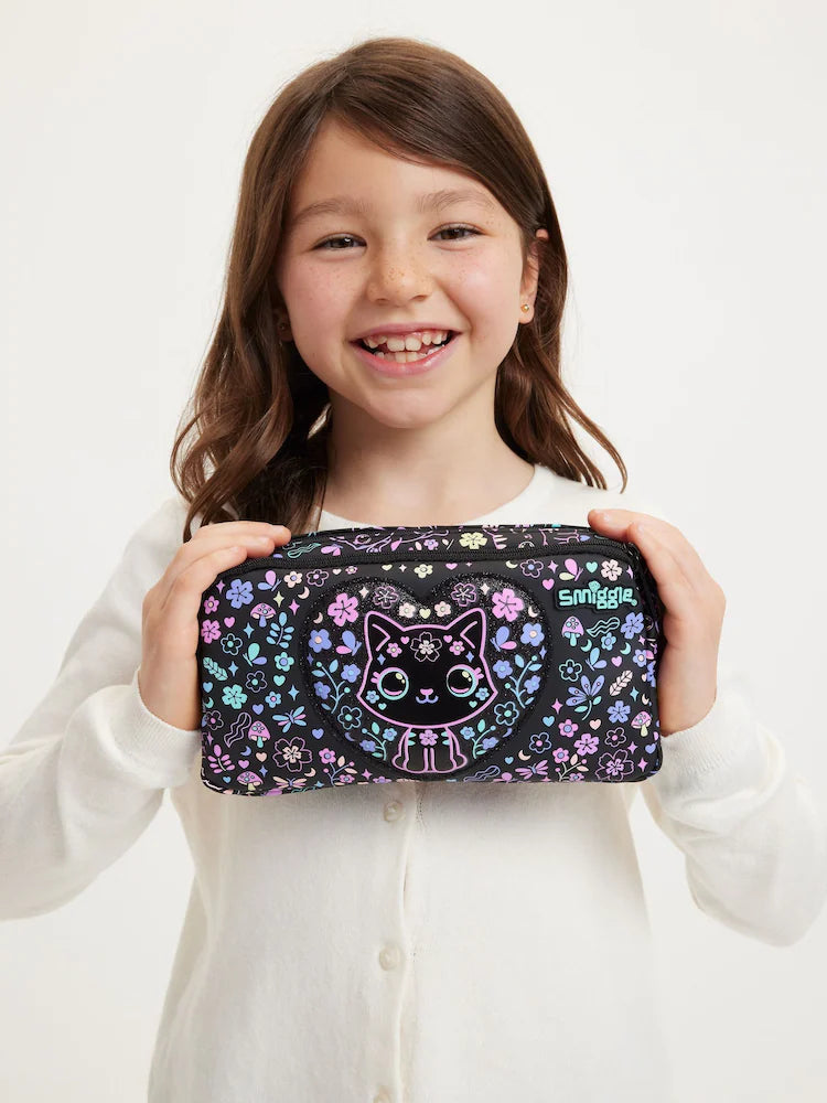 Smiggle Kids Pencil Pouch - CAT HEART