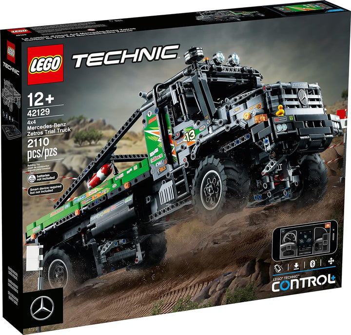 LEGO Technic 4X4 Mercedes-Benz Zetros Trial Truck 42129 Building Kit (2,110 Pieces), Multi Color