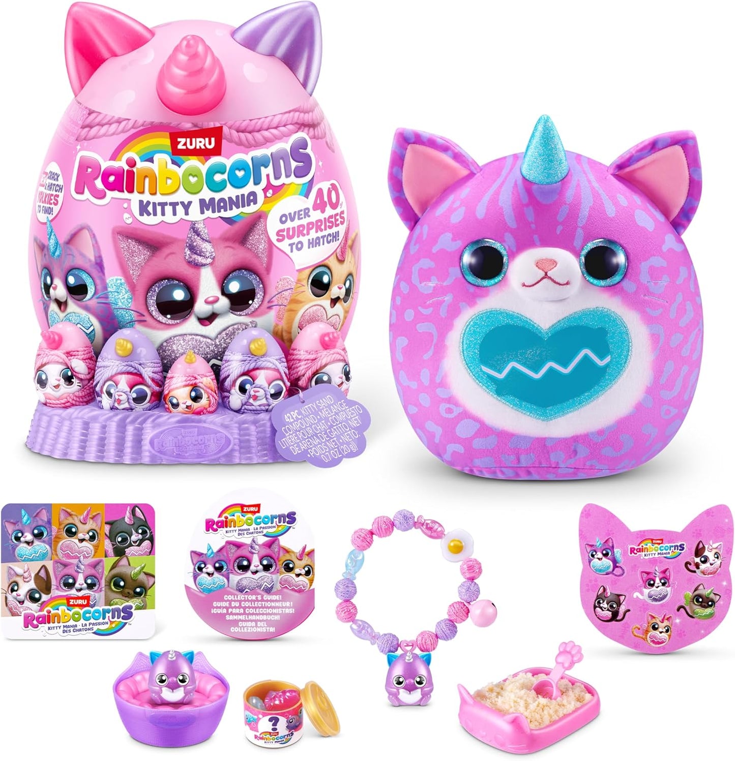Rainbocorns - Eggszania Kitty Mania , 40+ Surprises