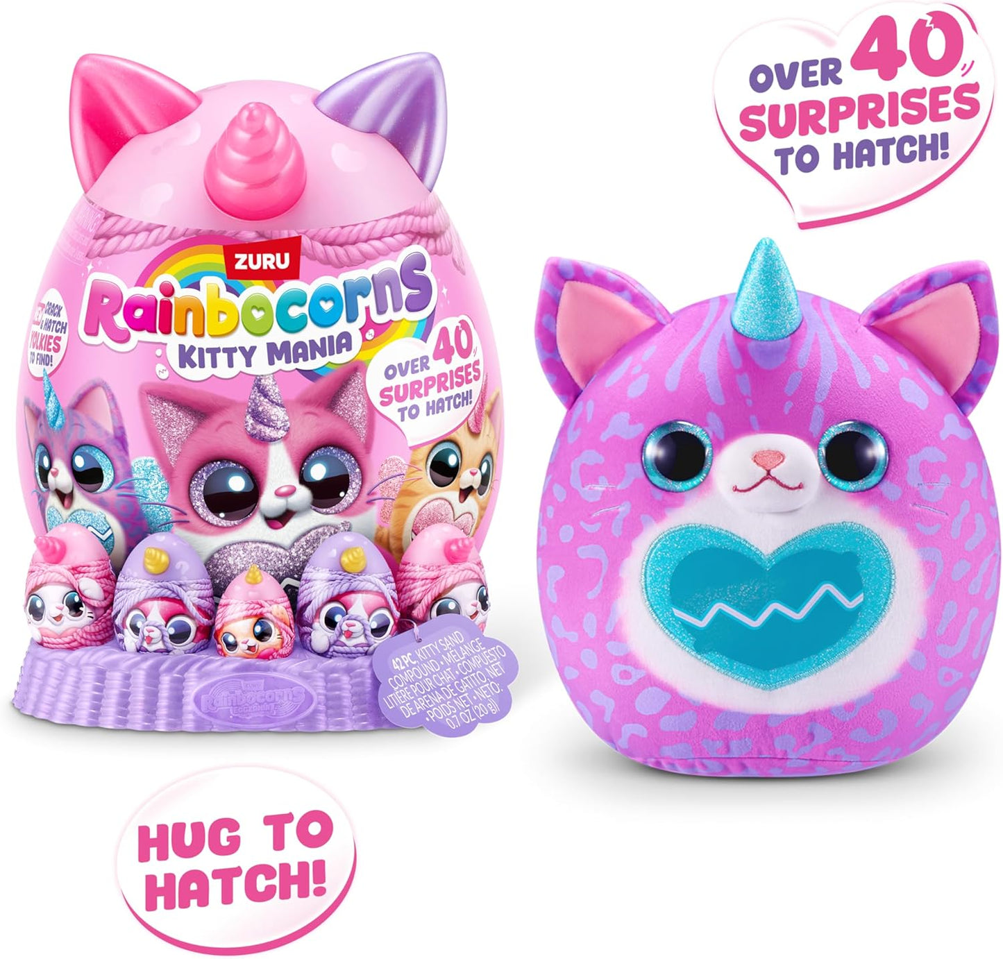 Rainbocorns - Eggszania Kitty Mania , 40+ Surprises